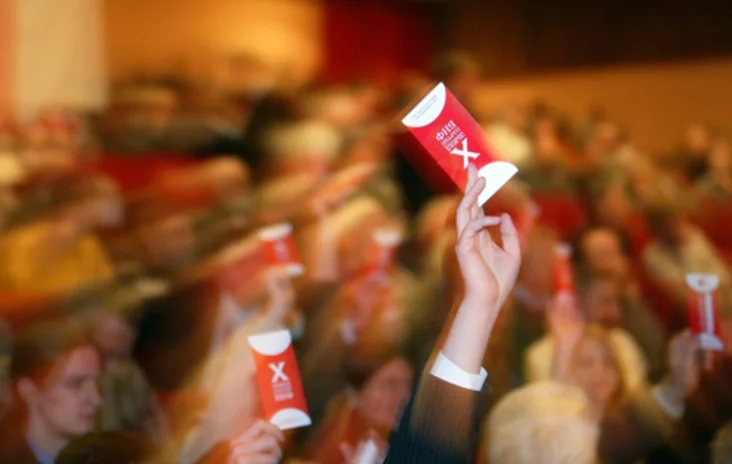 Meeting of Belarusan Popular Front. Photo by Julia Darashkevich