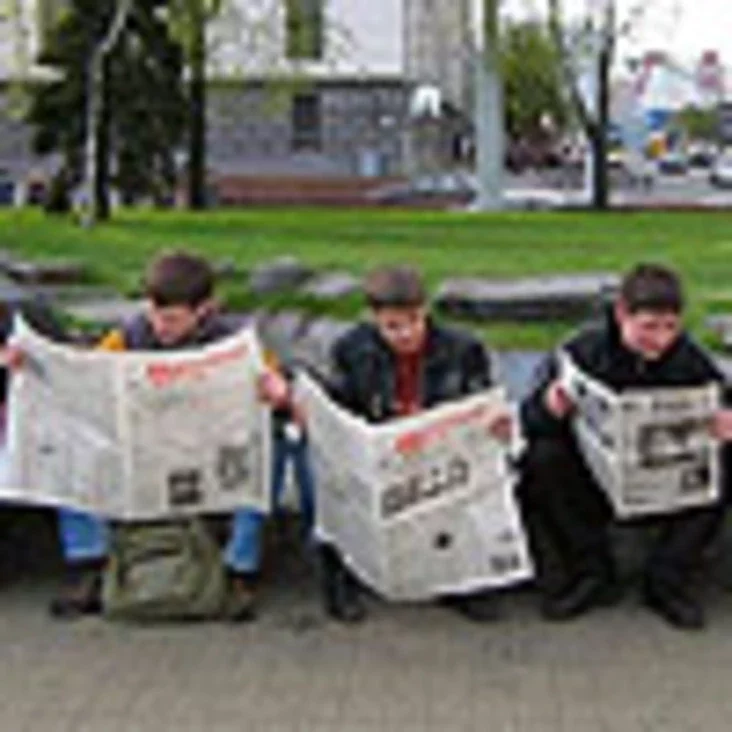 Акцыя ў падтрымку незалежнай прэсы ў Менску. Фота «Радыё Свабода»