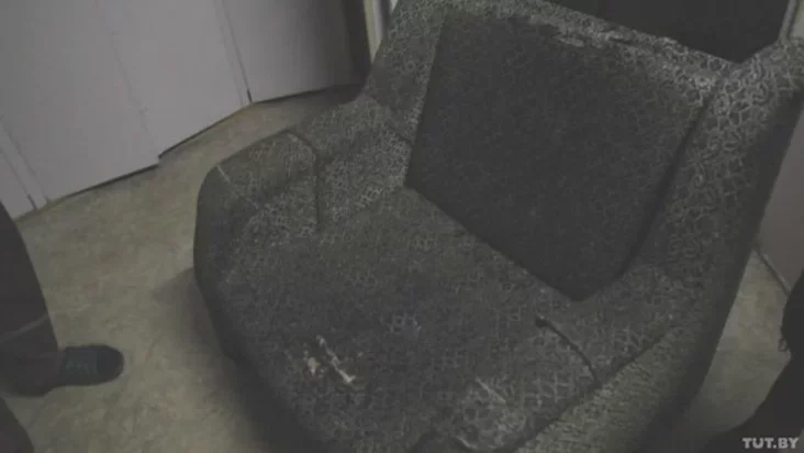 На гэтым крэсле нядаўна труцілі клапоў, кажуць работнікі