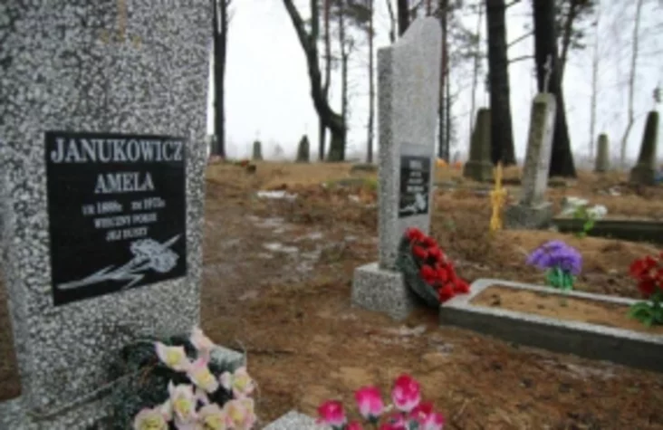 На могілках у Януках
