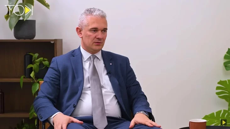 Valeryj Kavaleŭski ŭ studyi kanała "Tok"