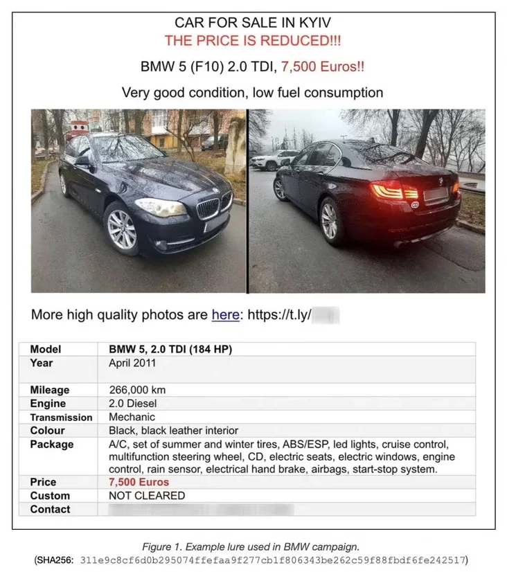 The fake used car advert