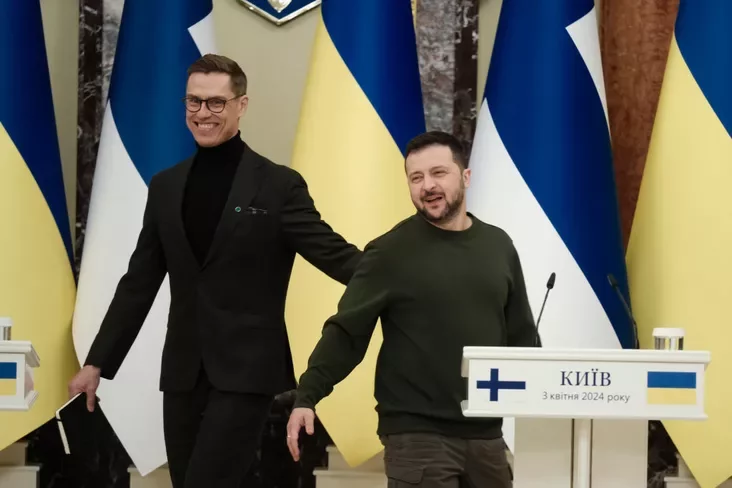 Volodymyr Zelenskyy and Alexander Stubb Уладзімір Зяленскі і Аляксандр Стуб Владимир Зеленский и Александр Стубб