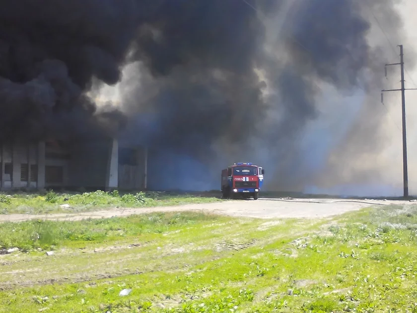 Гомельский район. Пожар на территории пилорамы ликвидирован спасателями.
