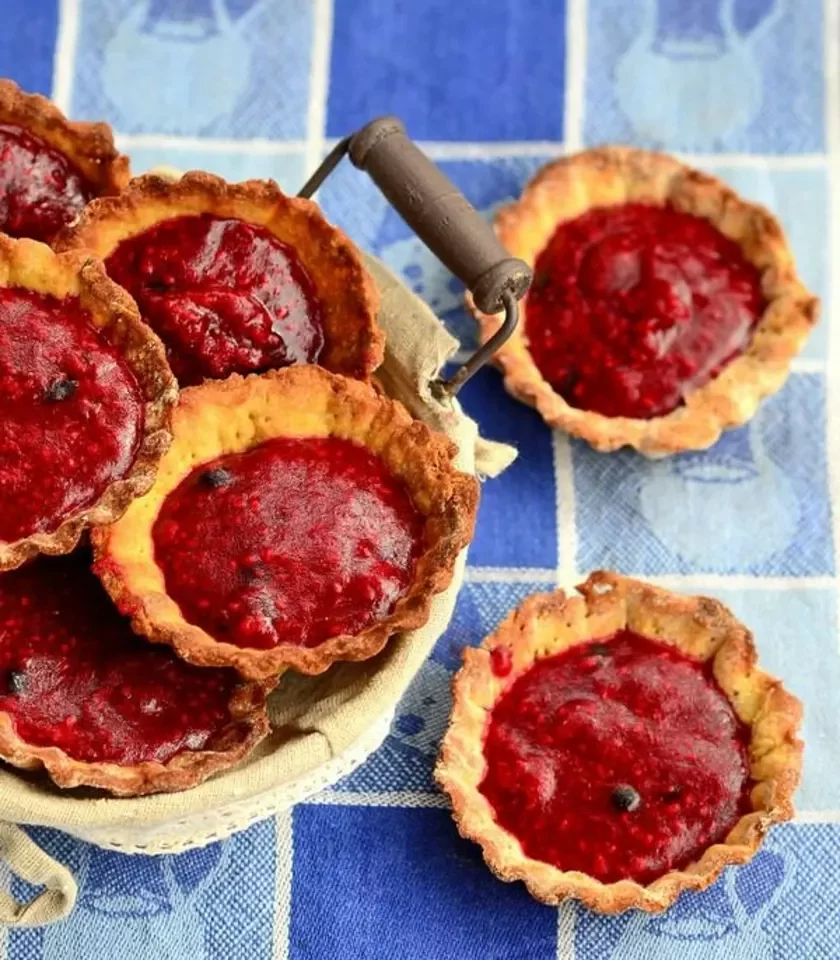 Dessert with berries