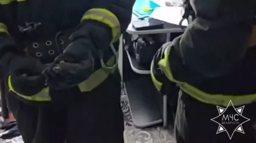 U Łahojsku ŭ kvateru zapaŭzła źmiaja